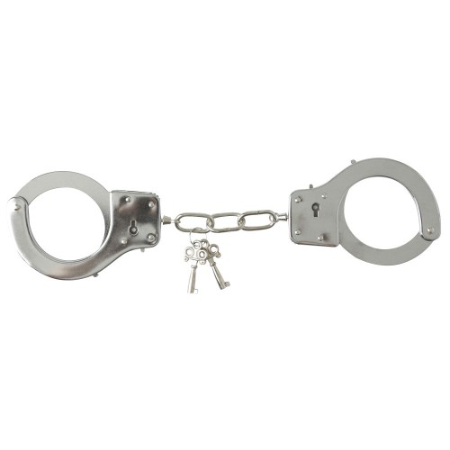 Metal Handcuffs with Quick Release for Fun Play