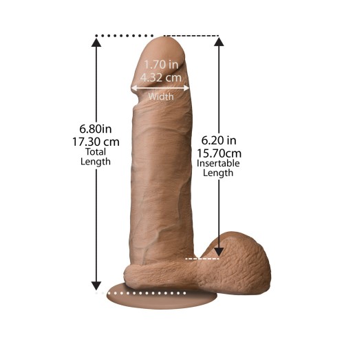 The Realistic Cock UR3 - 6 Inch Brown