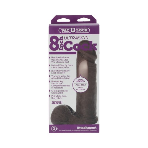 Vac-U-Lock 8-Inch ULTRASKYN Cock