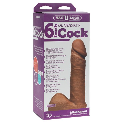 Pene ULTRASKYN de 6 Pulgadas Vac-U-Lock