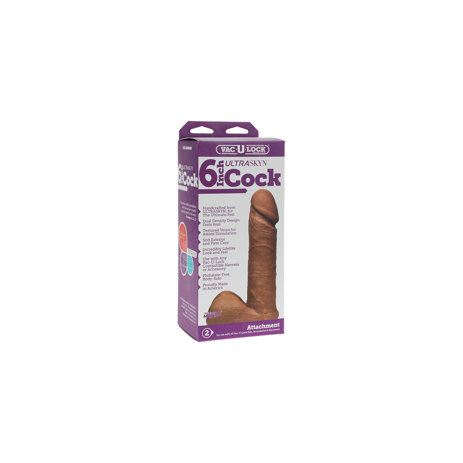 Pene ULTRASKYN de 6 Pulgadas Vac-U-Lock