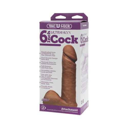 Pene ULTRASKYN de 6 Pulgadas Vac-U-Lock