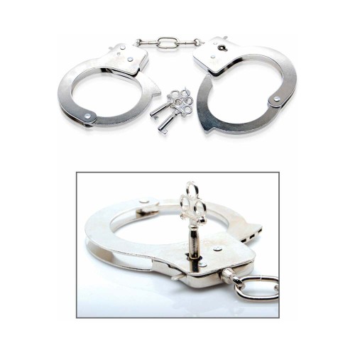 Pipedream Fetish Fantasy Series Metal Handcuffs Silver