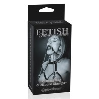 Pipedream Fetish Fantasy Series Limited Edition Adjustable O-Ring Gag & Nipple Clamps