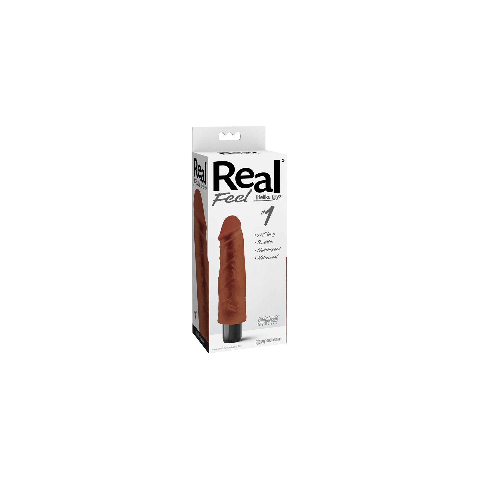 Pipedream Real Feel Lifelike Vibrating Dildo Brown