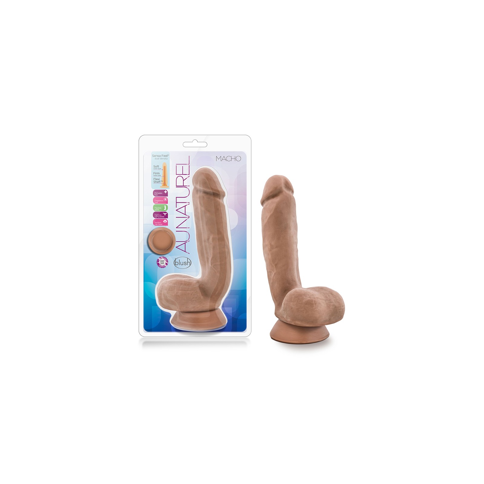 Au Naturel Macho Posable Dildo