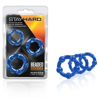 Set de 3 Anillos de Cocks Beaded Stay Hard