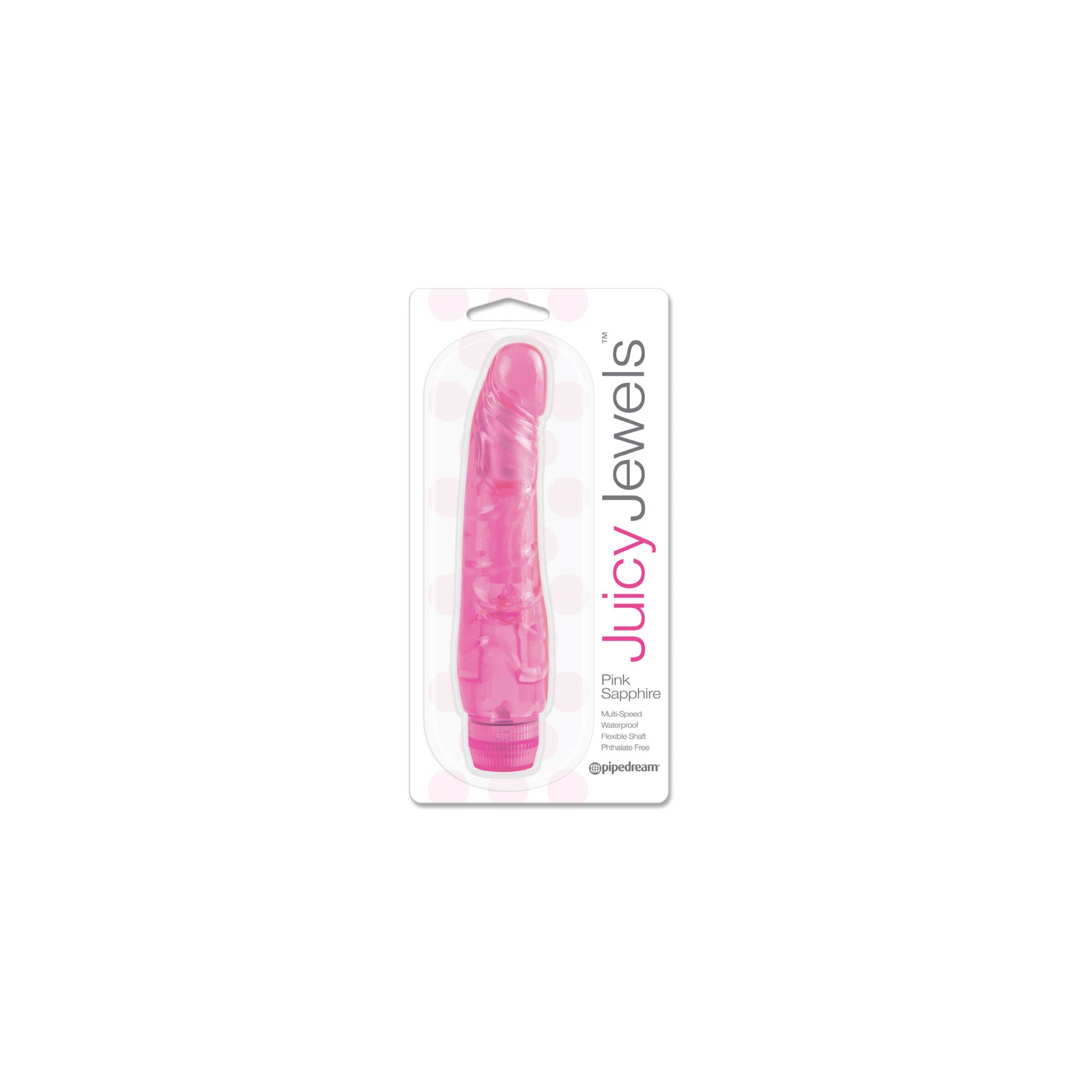 Pipedream Juicy Jewels Pink Sapphire Flexible Realistic Vibrator