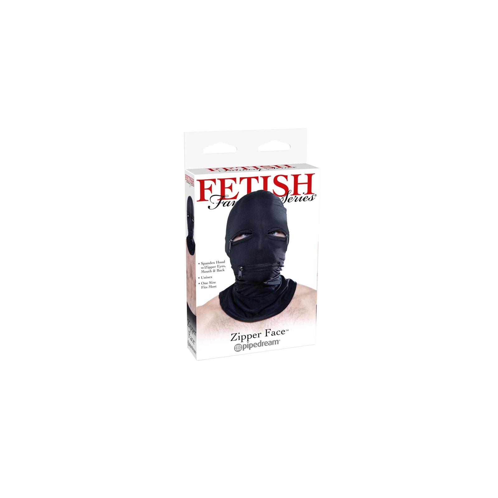 Fetish Fantasy Zipper Face Hood