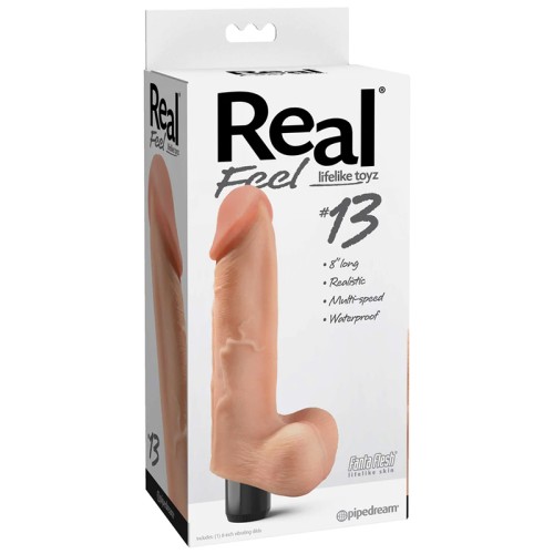 Pipedream Real Feel 8 in. Vibrating Dildo Beige