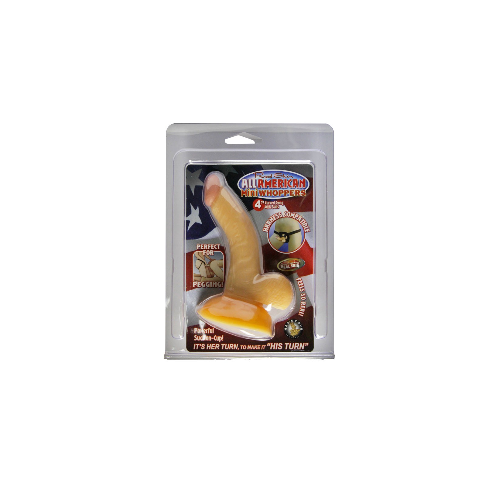 All American Mini Whoppers 4in. Curved Dong - Ultimate Pleasure