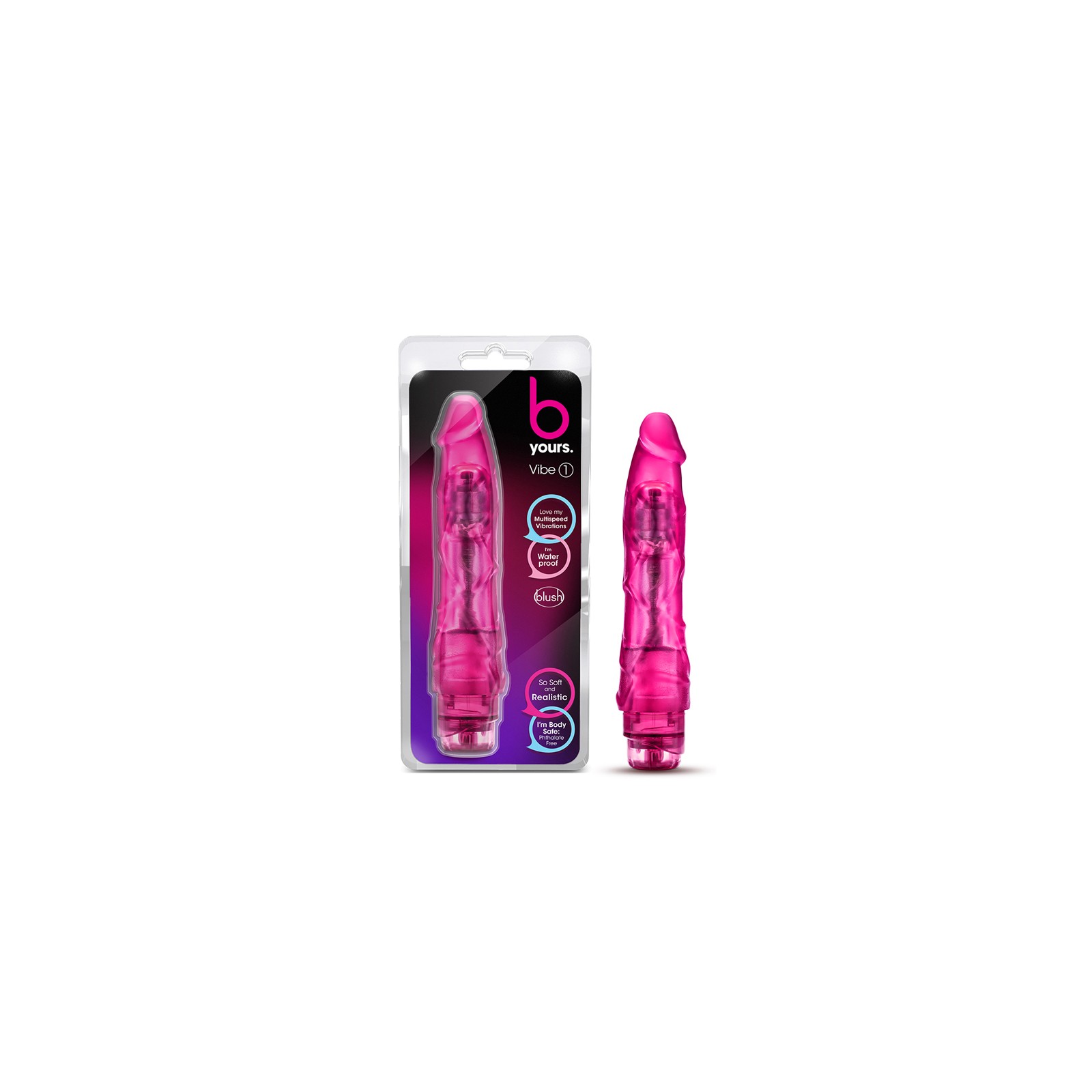 B Yours Vibe 1 Realistic 9-Inch Vibrating Dildo