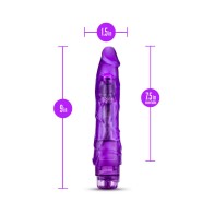 B Yours Vibe 1 Realistic 9 in. Vibrating Dildo Purple