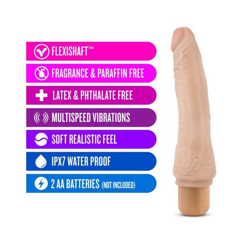 Dr. Skin Vibe 7 Vibrating Dildo - 8.5 in. Realistic Pleasure