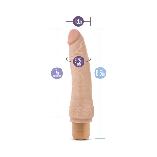 Dr. Skin Vibe 7 Vibrating Dildo - 8.5 in. Realistic Pleasure