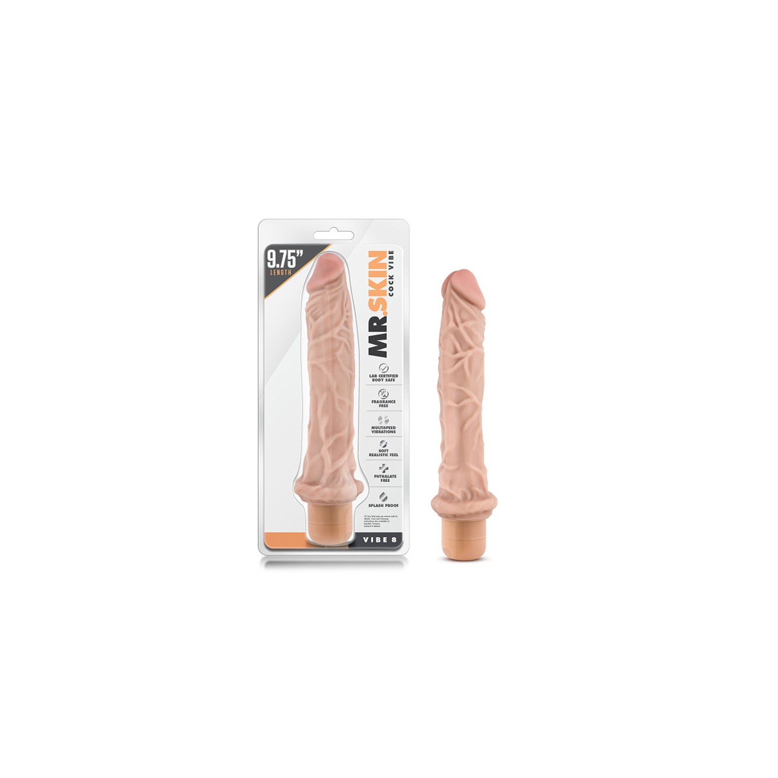 Dr. Skin Vibe 8 Dildo Vibrador - Beige