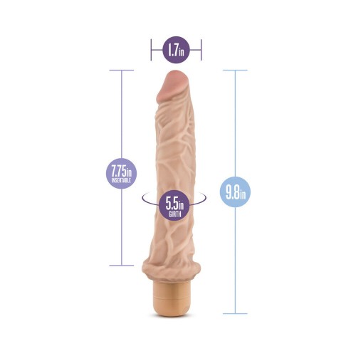 Dr. Skin Vibe 8 Vibrating Dildo - Beige