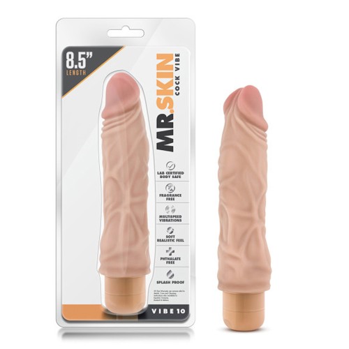 Dr. Skin Vibe 10 Realistic Vibrating Dildo