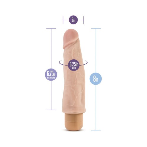 Dr. Skin Vibe 14 Realistic Vibrating Dildo Beige