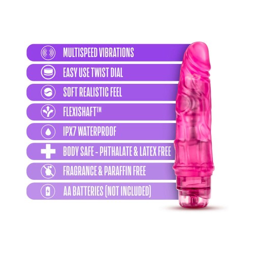 Dildo Vibrante Realista B Yours Vibe 3 7.75 in. Rosa