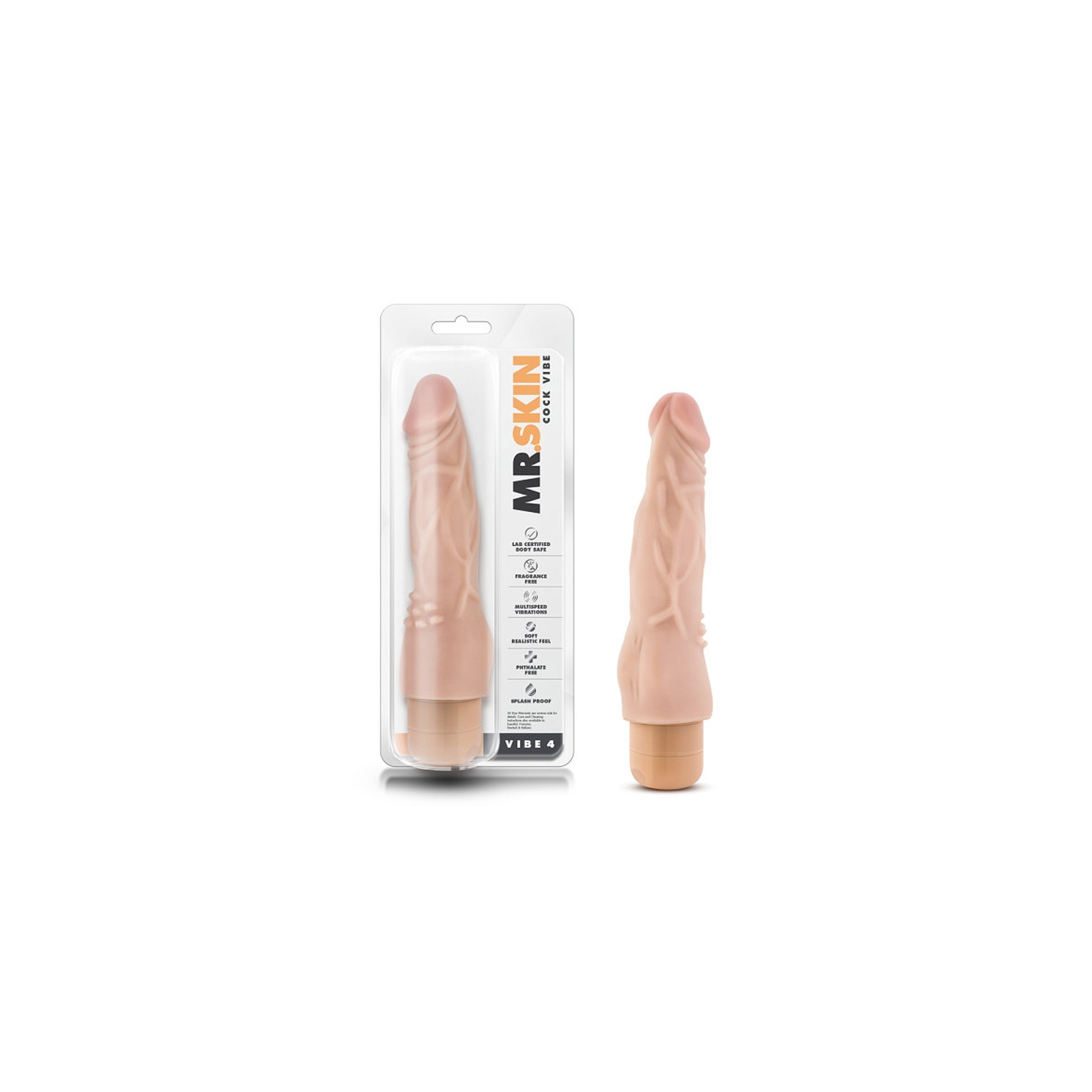 Dr. Skin Vibe 4 Dildo Vibrador para Placer Realista