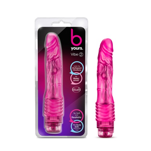 B Yours Vibe 2 9in Vibrating Dildo