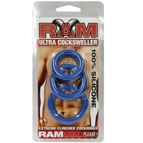 Ram Ultra Silicone Cocksweller Cock Rings for Enhanced Enjoyment