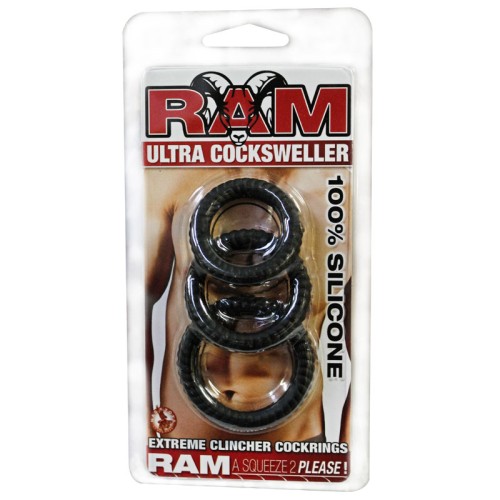 Juego de Anillos para Pene Ram Ultra Silicona