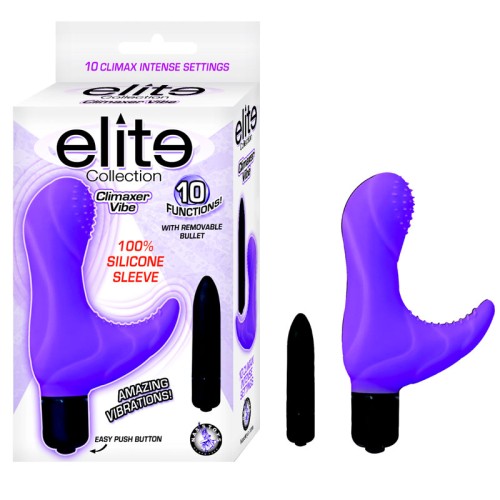 Vibrador Estimulante de Clítoris y Punto G Multivibrante Impermeable Elite Collection Climaxer (Púrpura)