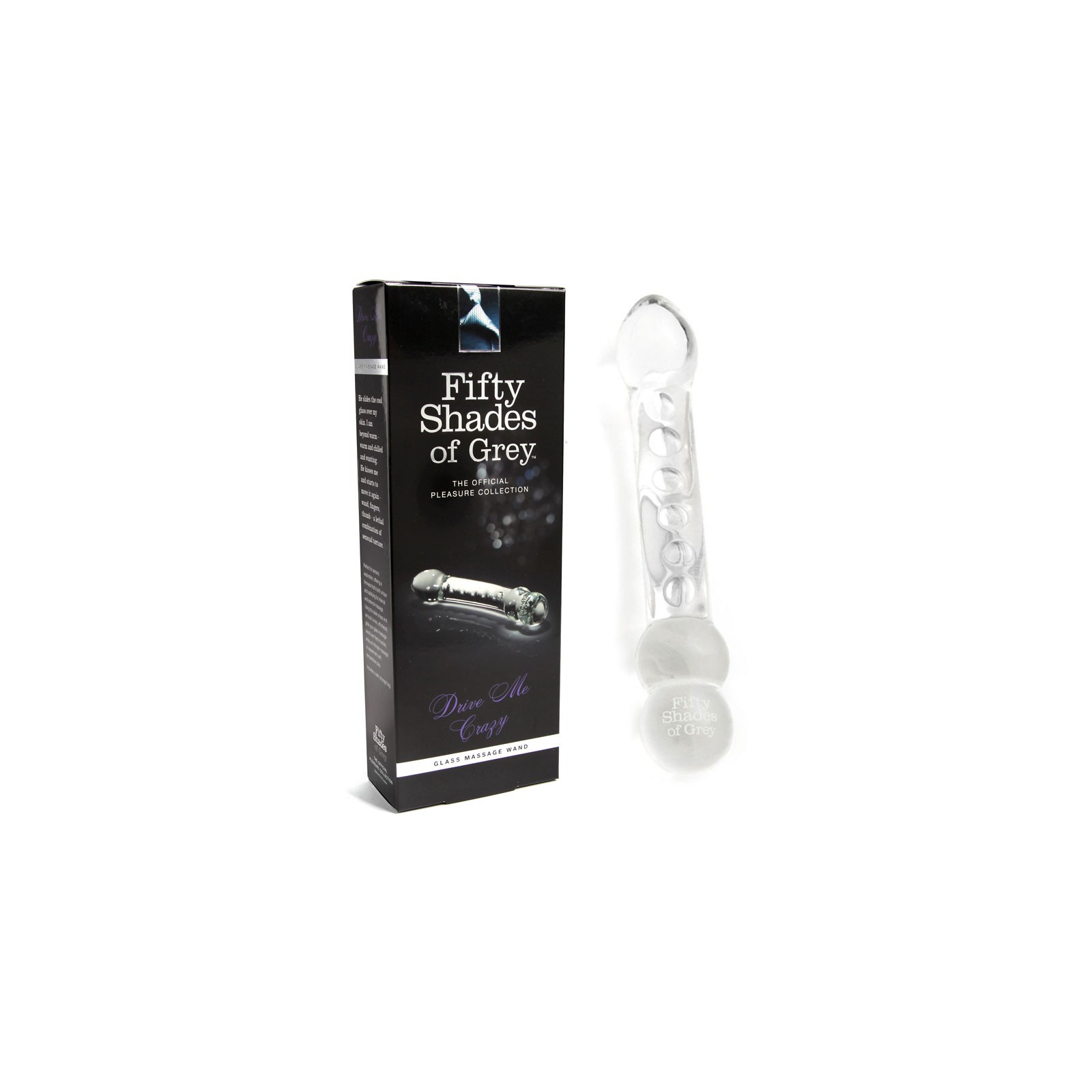 Fifty Shades Drive Me Crazy Glass Wand - Sensory Exploration