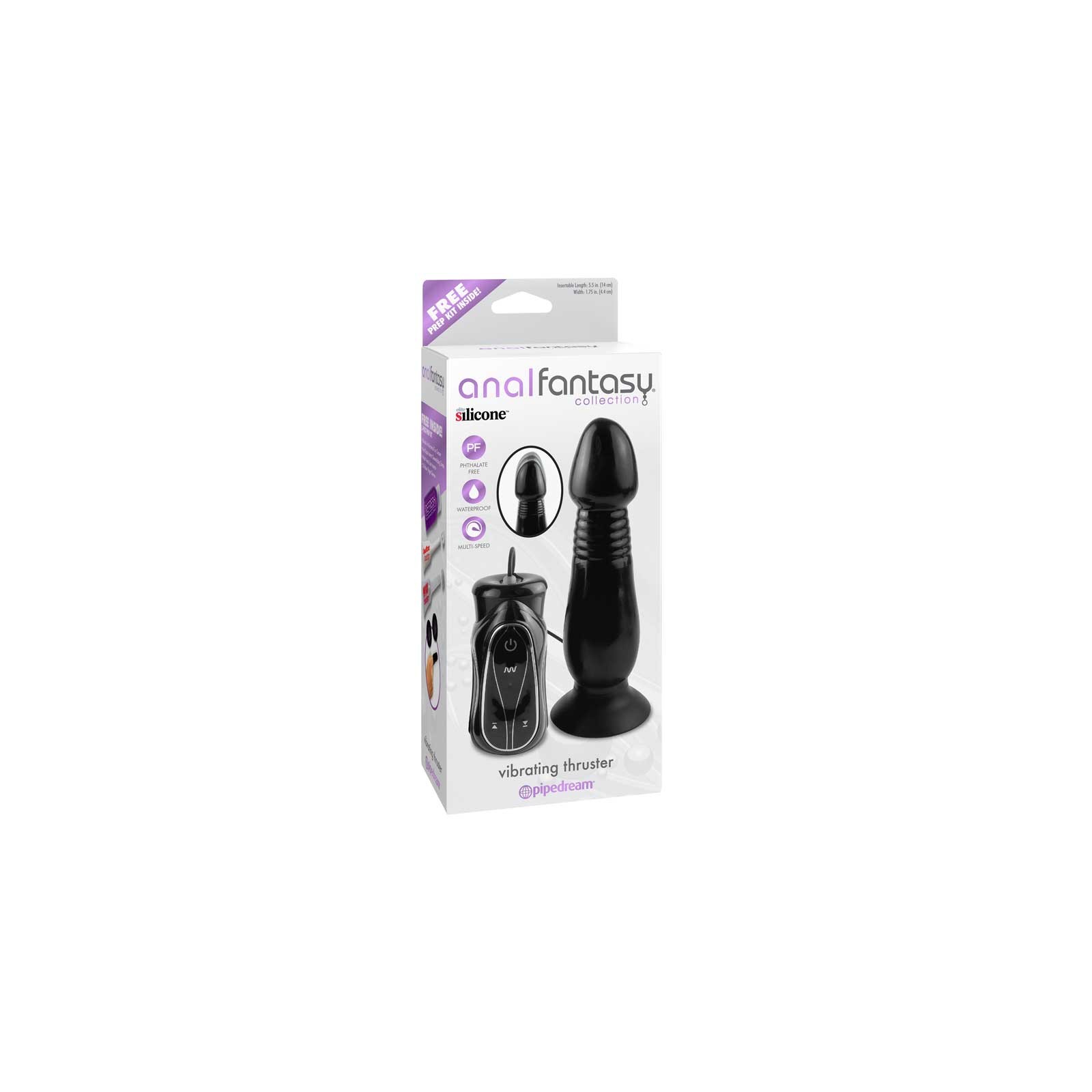 Pipedream Anal Fantasy Vibrador Thruster Negro