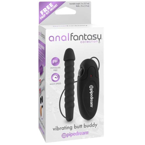 Pipedream Anal Fantasy Butt Buddy Vibrador Control Remoto Negro