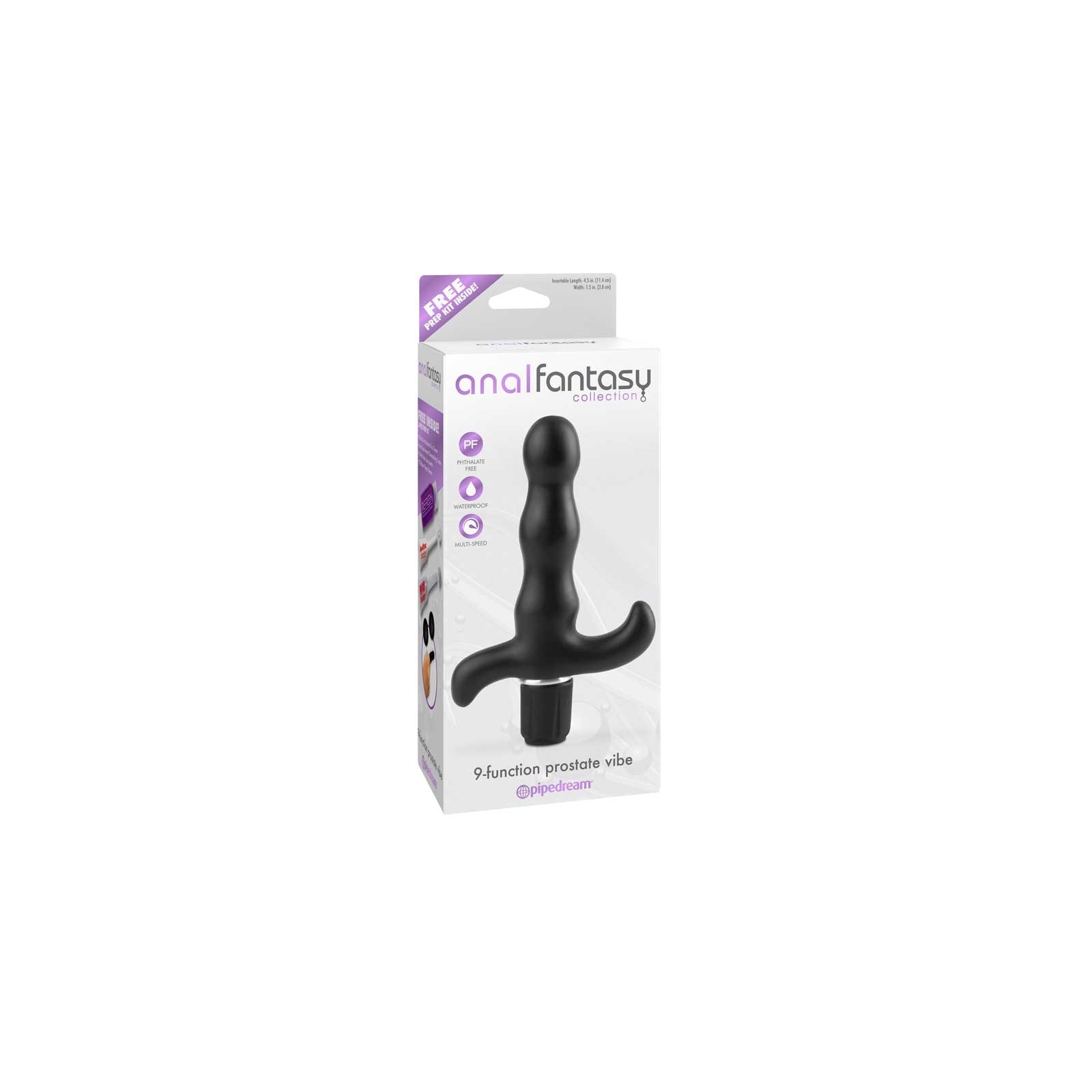 Pipedream Anal Fantasy Collection 9-Function Prostate Vibe Black