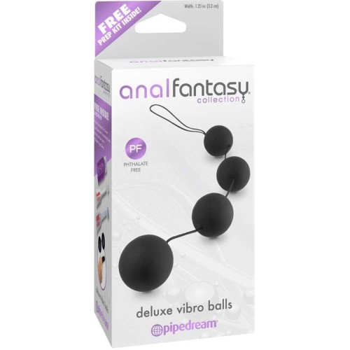 Pipedream Anal Fantasy Deluxe Vibro Balls Black - Explore Anal Pleasure