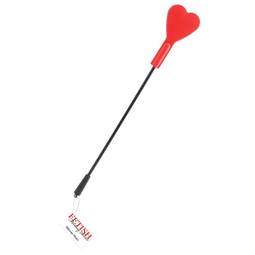 Fetish Fantasy Silicone Heart Crop Red