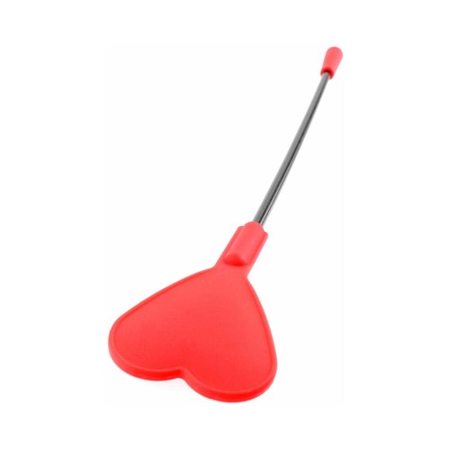 Fetish Fantasy Silicone Heart Crop Red