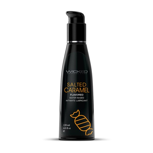 Lubricante Wicked Aqua Sabor Caramelo Salado