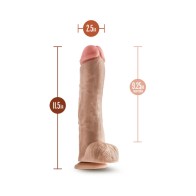 Hung Rider Hammer Realistic Dildo with Balls Beige