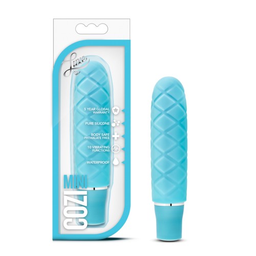 Luxe Cozi Mini Silicone Slimline Vibrator Aqua