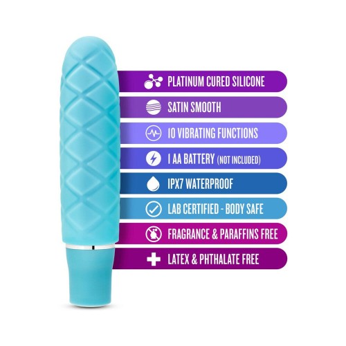 Luxe Cozi Mini Silicone Slimline Vibrator Aqua