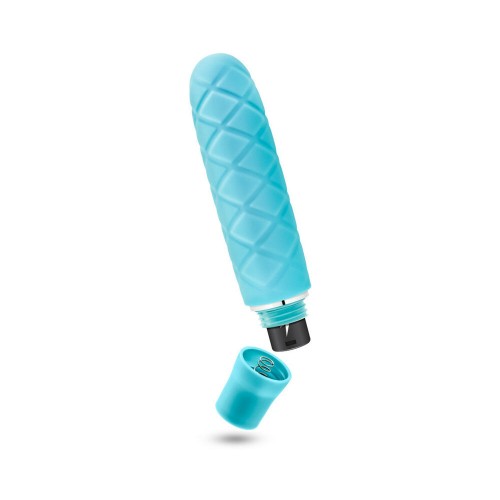 Luxe Cozi Mini Silicone Slimline Vibrator Aqua