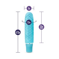 Vibrador Slimline Mini Silicone Luxe Aqua