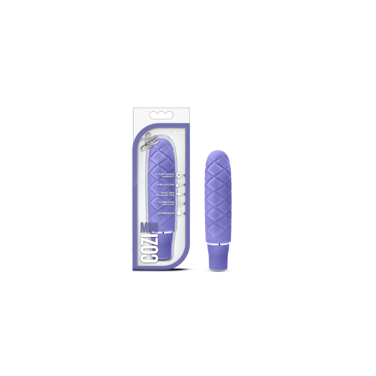 Luxe Cozi Mini Silicone Slimline Vibrator Periwinkle