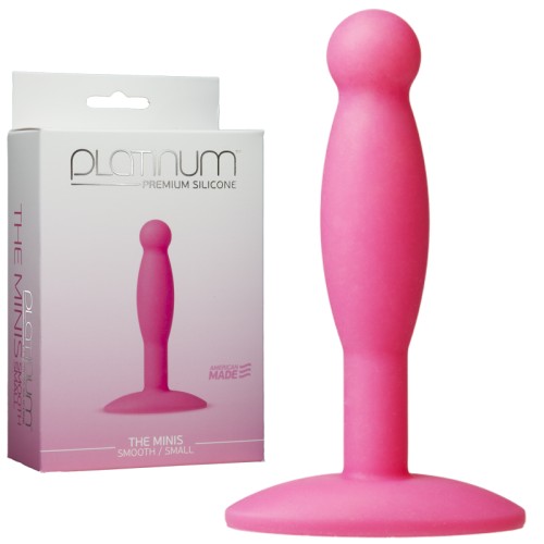 Platinum Premium Silicone Smooth Mini Plug Small Pink