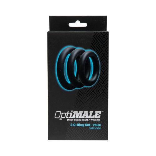 OptiMALE 3 C-Ring Set Thick Black