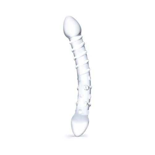 Glas 10 in. Double Trouble Glass Dildo - Perfect for Couples