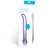 Glas 6.75 in. Dildo de Cristal para G-Spot Púrpura