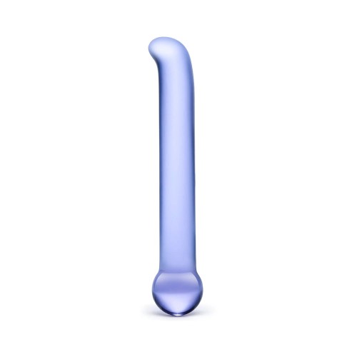 Glas 6.75 in. Dildo de Cristal para G-Spot Púrpura