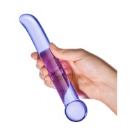 Glas 6.75 in. Dildo de Cristal para G-Spot Púrpura