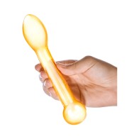 Dildo de Vidrio Honey Dripper de 7 Pulgadas para Estimulación Prostatica